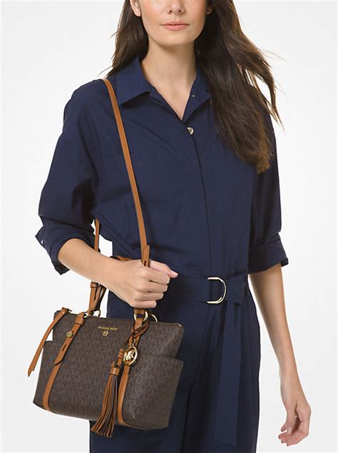 michael michael kors sullivan small logo top-zip tote bag|sullivan large saffiano leather tote.